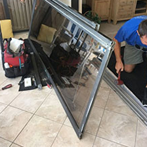 sliding glass door frame repair Lakeside